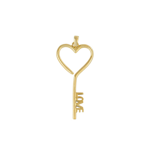 Love Key Heart Pendant