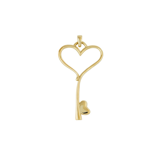 Royal Key Heart Pendant