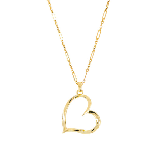 Twist of Love Heart Pendant