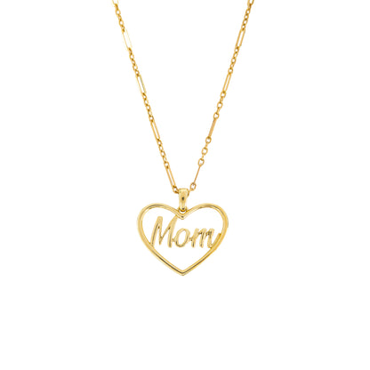 Elegant Mom Heart Pendant