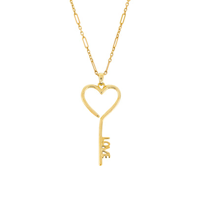 Love Key Heart Pendant