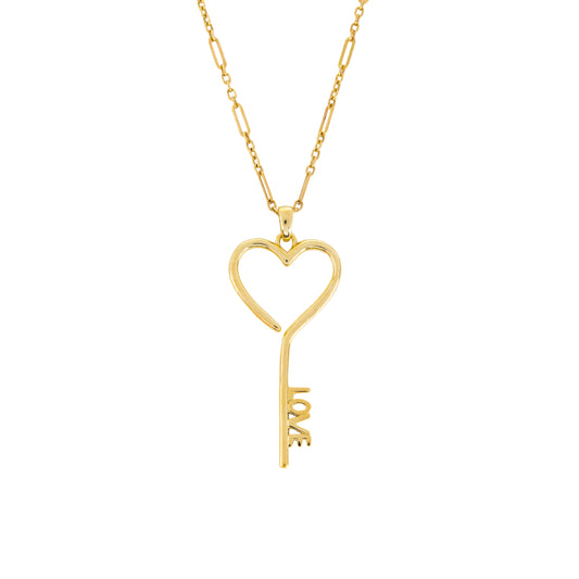 Love Key Heart Pendant