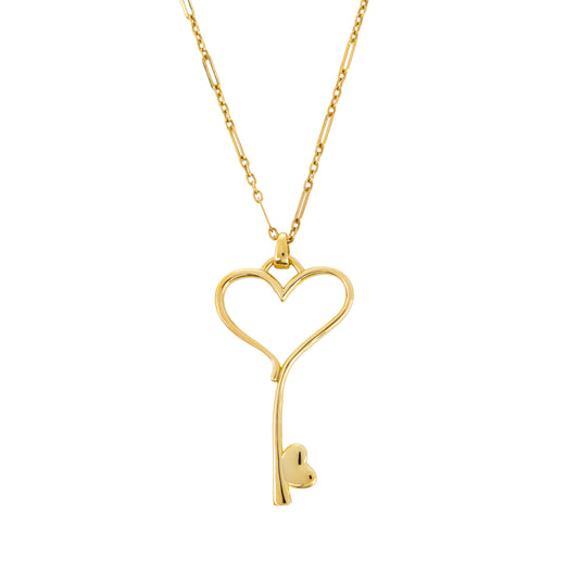 Royal Key Heart Pendant