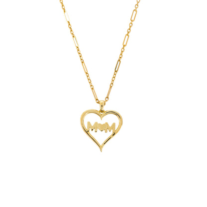 Modern Mom Heart Pendant