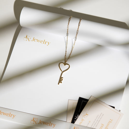 Love Key Heart Pendant