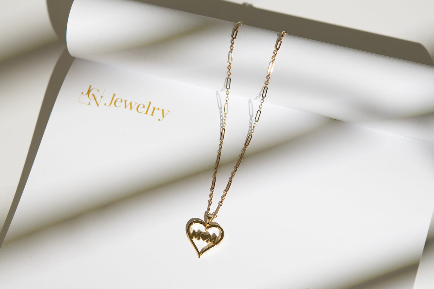 Modern Mom Heart Pendant