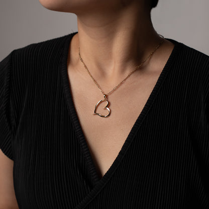 Twist of Love Heart Pendant