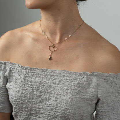 Royal Key Heart Pendant